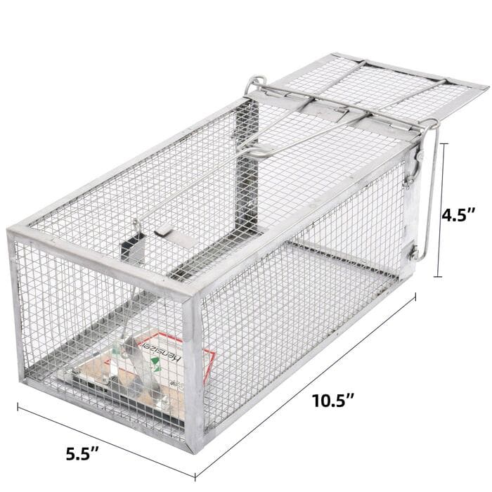 2-Pack Humane Rat Cage Traps, Live Mouse Rat Traps Catch and Release for  Indoor Outdoor, Small Animals Traps, Easy to use, Pet Safe
